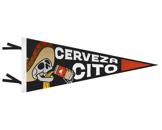Down the Hatch Felt Pennant