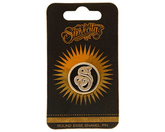 Round Suavecita Esse Enamel Pin - Gold