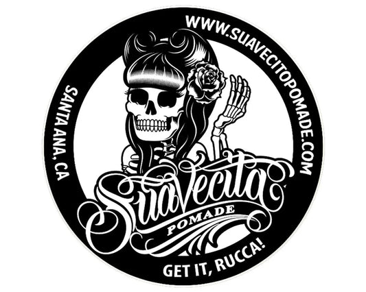 Suavecita Black and White Tin Sign